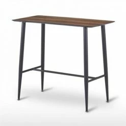 Remise â€ïž JARDIRICODECO Table Mange Debout Imitation Bois 115x60x102cm đ„