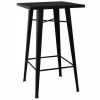 Budget ✨ LES TENDANCES Table De Bar Carrée Acier Noir Kontoir 60 Cm 👍 -Table haute Boutique 54011252 1