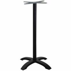 Promo 🎉 WEBMARKETPOINT Base De Table De Bar En Aluminium Noir 🛒