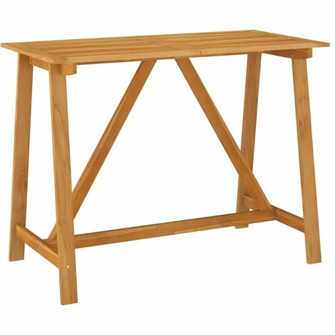 Promo 😉 Hommoo Table De Bar De Jardin 140x70x104 Cm Bois D'acacia Massif ⭐ 3 Promo 😉 Hommoo Table De Bar De Jardin 140x70x104 Cm Bois D'acacia Massif ⭐