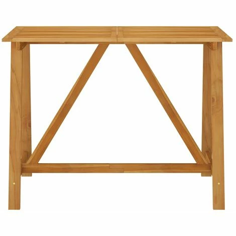 Promo 😉 Hommoo Table De Bar De Jardin 140x70x104 Cm Bois D'acacia Massif ⭐ 4 Promo 😉 Hommoo Table De Bar De Jardin 140x70x104 Cm Bois D'acacia Massif ⭐ – Image 2