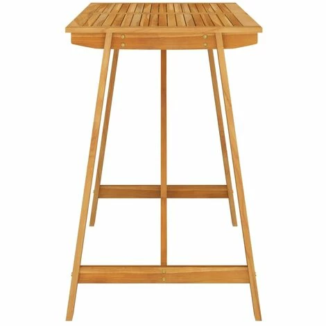 Promo 😉 Hommoo Table De Bar De Jardin 140x70x104 Cm Bois D'acacia Massif ⭐ 5 Promo 😉 Hommoo Table De Bar De Jardin 140x70x104 Cm Bois D'acacia Massif ⭐ – Image 3