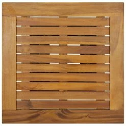 Grosses soldes 🔔 Hommoo Table De Bar Gris 60x60x110 Cm Resine Tressee Et Bois D'acacia ✔️ -Table haute Boutique 54152575 4