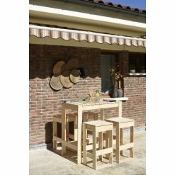 Bon marché 🥰 ASTIGARRAGA Tabouret Haut En Pin Massif 75x37x37 cm IVY LINE ❤️ -Table haute Boutique 5427043 4