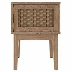 Remise 🌟 NETFURNITURE Table De Lampe Nuge - Marron 🔔