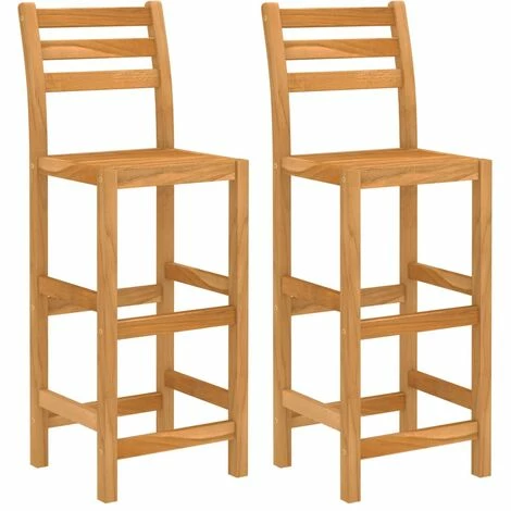 Meilleur prix 😍 TRUE DEAL Ensemble De Bar D'extérieur 3 Pcs Bois D'acacia Massif 👏 6 Meilleur prix 😍 TRUE DEAL Ensemble De Bar D'extérieur 3 Pcs Bois D'acacia Massif 👏 – Image 4