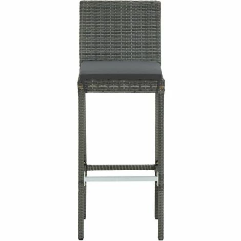 Meilleure affaire 👍 TRUE DEAL Jeu De Bar De Jardin 9pcs Et Coussins Anthracite Résine Tressée 🛒 7 Meilleure affaire 👍 TRUE DEAL Jeu De Bar De Jardin 9pcs Et Coussins Anthracite Résine Tressée 🛒 – Image 5