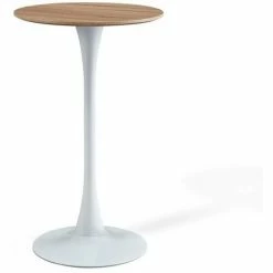 Meilleure vente ⌛ VMO HOME TABLE HAUTE IBIZA WHITE-WOOD Ø 🔥