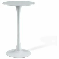 Bon marché 🔥 VMO HOME TABLE HAUTE IBIZA WHITE Ø60 CM ⌛