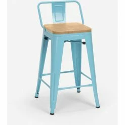 Sortie 🥰 AHD AMAZING HOME DESIGN Ensemble 4 Tabourets Style Tolix Table 60x60cm Bar Bois Métal Industriel Rough Black | Couleur: Turquoise ✔️ 10 Sortie 🥰 AHD AMAZING HOME DESIGN Ensemble 4 Tabourets Style Tolix Table 60x60cm Bar Bois Métal Industriel Rough Black | Couleur: Turquoise ✔️ -Table haute Boutique 54641213 4