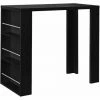 Remise ✔️ HELLOSHOP26 Table De Bar Stylée Avec Surfaces De Rangement Table Bistrot Avec 3 étagères Panneaux De Particules 117 X 57 X 107 Cm Noir - Noir ⌛ 2 Remise ✔️ HELLOSHOP26 Table De Bar Stylée Avec Surfaces De Rangement Table Bistrot Avec 3 étagères Panneaux De Particules 117 X 57 X 107 Cm Noir - Noir ⌛ -Table haute Boutique 54927329 1