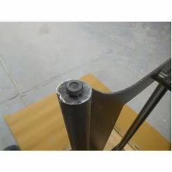 Nouveau ✔️ MEUBLE HOUSE Table Haute 120cm Métal Et Bois "Los Angeles" - Marron 🎉 -Table haute Boutique 54941416 4