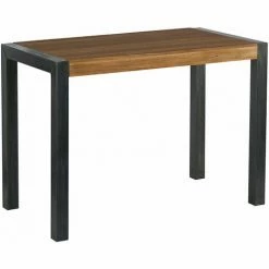 Coupon 😍 MEUBLE HOUSE Table Haute Snack Bois Et Métal Manufacture 👍