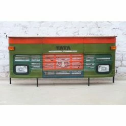 Meilleure affaire ✔️ MEUBLE HOUSE Bar Industriel "TATA" Collection Nola - Vert 😉 -Table haute Boutique 54941468 3