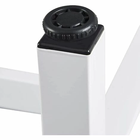 Meilleure affaire 💯 HELLOSHOP26 Table De Bar Table De Bistrot Structure En Métal Plateau En Aggloméré Table Haute Table à Manger 100 Cm Blanc - Blanc ⌛ 7 Meilleure affaire 💯 HELLOSHOP26 Table De Bar Table De Bistrot Structure En Métal Plateau En Aggloméré Table Haute Table à Manger 100 Cm Blanc - Blanc ⌛ – Image 5