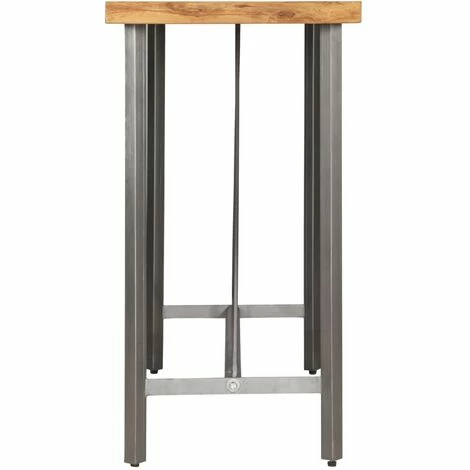 De gros 🎁 YOUTHUP Table De Bar Teck Recyclé Massif 120 X 58 X 106 Cm - Brun 🤩 7 De gros 🎁 YOUTHUP Table De Bar Teck Recyclé Massif 120 X 58 X 106 Cm - Brun 🤩 – Image 5