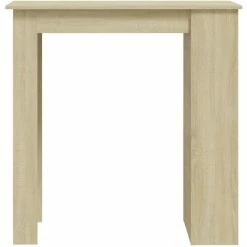 Meilleure affaire 🧨 YOUTHUP Table De Bar Avec Rangement Chêne Sonoma 102x50x103,5 Cm - Beige 🌟 -Table haute Boutique 55264348 5