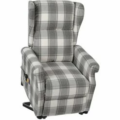 Offres ❤️ YOUTHUP Fauteuil De Massage Inclinable Blanc Et Gris Tissu - Gris ⌛