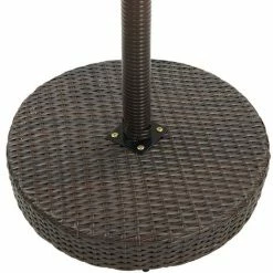 Le moins cher ⌛ Topdeal Meuble De Bar De Jardin 5 Pcs Et Coussins Résine Tressée Marron FF3064761_FR ✨ -Table haute Boutique 55276453 4