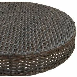 Coupon 😉 Topdeal Meuble De Bar De Jardin 3 Pcs Et Coussins Résine Tressée Marron FF3064758_FR 🤩 -Table haute Boutique 55276459 5