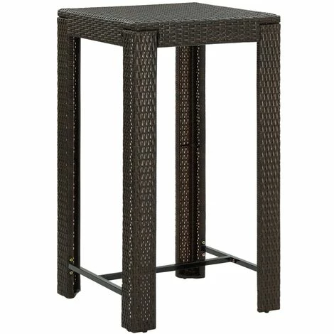 Acheter 🌟 Topdeal Meuble De Bar De Jardin 3 Pcs Et Coussins Résine Tressée Marron FF3064774_FR 🎁 4 Acheter 🌟 Topdeal Meuble De Bar De Jardin 3 Pcs Et Coussins Résine Tressée Marron FF3064774_FR 🎁 – Image 2