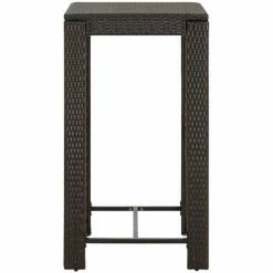 Acheter 🌟 Topdeal Meuble De Bar De Jardin 3 Pcs Et Coussins Résine Tressée Marron FF3064774_FR 🎁 9 Acheter 🌟 Topdeal Meuble De Bar De Jardin 3 Pcs Et Coussins Résine Tressée Marron FF3064774_FR 🎁 -Table haute Boutique 55276461 3