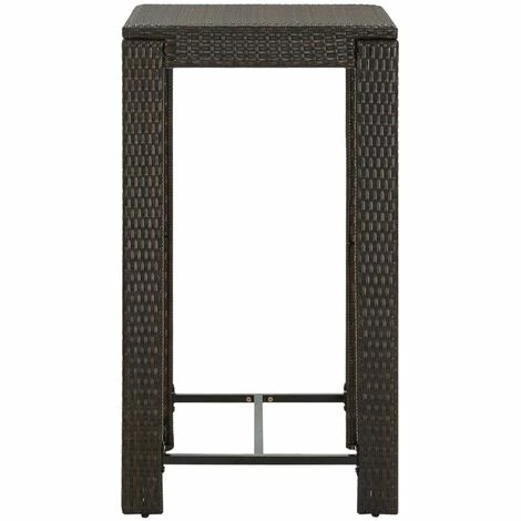 Acheter 🌟 Topdeal Meuble De Bar De Jardin 3 Pcs Et Coussins Résine Tressée Marron FF3064774_FR 🎁 5 Acheter 🌟 Topdeal Meuble De Bar De Jardin 3 Pcs Et Coussins Résine Tressée Marron FF3064774_FR 🎁 – Image 3