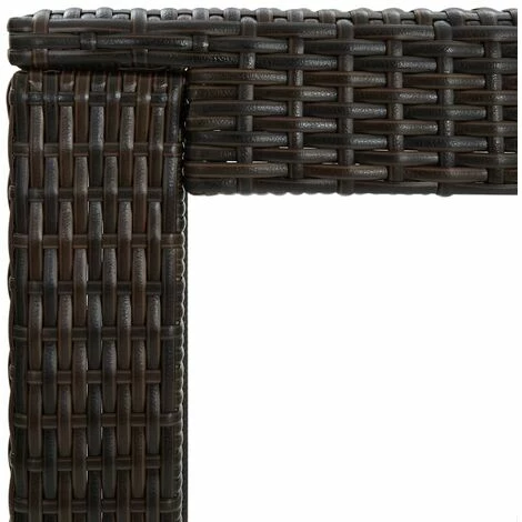 Acheter 🌟 Topdeal Meuble De Bar De Jardin 3 Pcs Et Coussins Résine Tressée Marron FF3064774_FR 🎁 6 Acheter 🌟 Topdeal Meuble De Bar De Jardin 3 Pcs Et Coussins Résine Tressée Marron FF3064774_FR 🎁 – Image 4