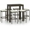 Les meilleures critiques de ❤️ Topdeal Meuble De Bar De Jardin 7 Pcs Et Coussins Résine Tressée Marron FF3064783_FR ⭐ 1 Les meilleures critiques de ❤️ Topdeal Meuble De Bar De Jardin 7 Pcs Et Coussins Résine Tressée Marron FF3064783_FR ⭐ -Table haute Boutique 55276468 1