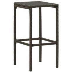 Offres ⌛ Topdeal Meuble De Bar De Jardin 7 Pcs Et Coussins Résine Tressée Marron FF3064786_FR ⭐ -Table haute Boutique 55276469 4