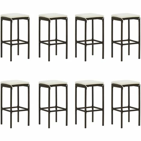 Tout neuf 🥰 Topdeal Meuble De Bar De Jardin 9 Pcs Et Coussins Résine Tressée Marron FF3064789_FR ❤️ 4 Tout neuf 🥰 Topdeal Meuble De Bar De Jardin 9 Pcs Et Coussins Résine Tressée Marron FF3064789_FR ❤️ – Image 2