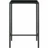 Acheter 🛒 INLIFE Table De Bar De Jardin Noir 70x70x110cm Résine Tressée Et Verre 👏