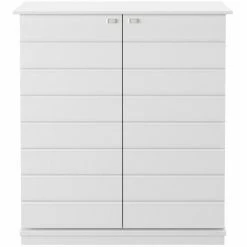 Budget ❤️ VENTE-UNIQUE.COM Meuble De Bar GORDON - Hévéa & MDF - Coloris Blanc - Blanc ❤️ -Table haute Boutique 55881583 4