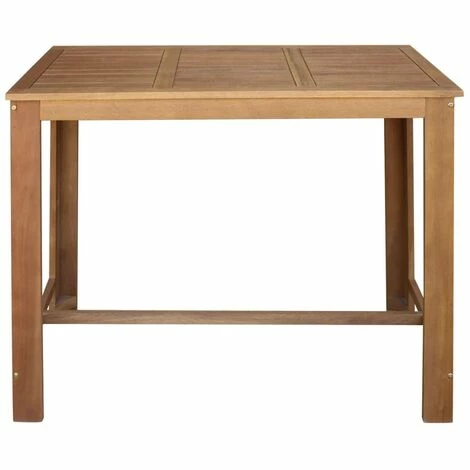 Vente flash 👏 HELLOSHOP26 Table Haute Mange Debout Bar Bistrot Bois D'acacia Massif 120 Cm - Bois 😍 4 Vente flash 👏 HELLOSHOP26 Table Haute Mange Debout Bar Bistrot Bois D'acacia Massif 120 Cm - Bois 😍 – Image 2