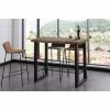 Tout neuf ⌛ Table Haute En Bois Coloris Chêne Américain / Pieds Noir - Longueur 120 X Profondeur 70 X Hauteur 100 Cm -PEGANE- 🧨 2 Tout neuf ⌛ Table Haute En Bois Coloris Chêne Américain / Pieds Noir - Longueur 120 X Profondeur 70 X Hauteur 100 Cm -PEGANE- 🧨 -Table haute Boutique 56477306 1