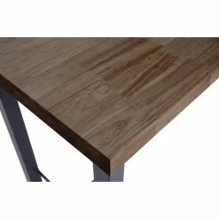 Tout neuf ⌛ Table Haute En Bois Coloris Chêne Américain / Pieds Noir - Longueur 120 X Profondeur 70 X Hauteur 100 Cm -PEGANE- 🧨 -Table haute Boutique 56477306 2