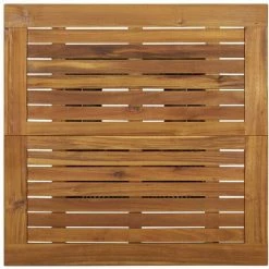 Coupon ❤️ Topdeal Table De Bar Gris 80x80x110 Cm Résine Tressée Et Bois D'acacia FF313466_FR 😉 -Table haute Boutique 56578286 4