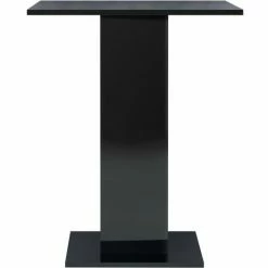 Meilleur prix 🎉 Topdeal Table De Bistro Noir Brillant 60x60x75 Cm Aggloméré FF802109_FR 👍 -Table haute Boutique 56579266 4