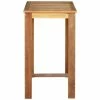 Meilleure vente 👏 INLIFE Table De Bar Bois D'acacia Solide 60 X 60 X 105 Cm ❤️ -Table haute Boutique 56630921 1