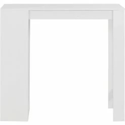 Meilleure vente 🌟 INLIFE Table De Bar Avec étagère Blanc 110x50x103 Cm 🌟