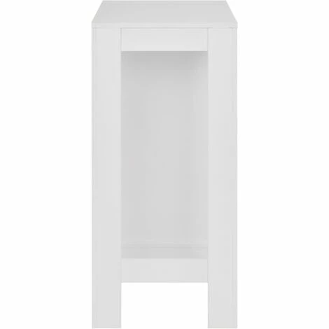 Meilleure vente 🌟 INLIFE Table De Bar Avec étagère Blanc 110x50x103 Cm 🌟 6 Meilleure vente 🌟 INLIFE Table De Bar Avec étagère Blanc 110x50x103 Cm 🌟 – Image 4