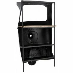 Meilleure vente 🛒 Paris Prix - Comptoir De Bar En Métal "vélo Tuktuk" 165cm Noir ❤️ -Table haute Boutique 57079435 5