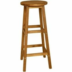 Grosses soldes 👏 NOVA Ensemble De 3 Pcs En Bois En Bois D'Acacia Solide Ensemble De Bar 3 Pcs Bois D'acacia Massif 🔔 -Table haute Boutique 57093533 5