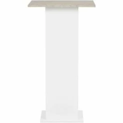 Les meilleures critiques de 🛒 NOVA Table De Bar Avec étagères Quadowes En Bois Moderne Différentes Couleurs Table De Bar Blanc Et Béton 60x60x110 Cm Couleur : Ciment Blanc ⌛ -Table haute Boutique 57094653 4