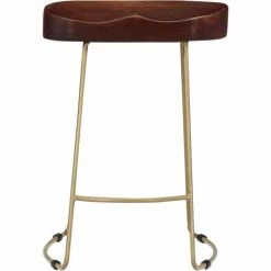 Coupon 👍 NOVA Tabouret De Bar 2 Pcs En Bois Massif De La Mangue Brun Massif Tabourets De Bar Gavin 2 Pcs Bois De Manguier Massif Taille : 46 X 38 X 52 Cm 🌟 -Table haute Boutique 57096752 3