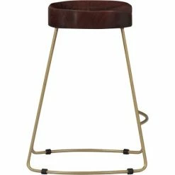 Coupon 👍 NOVA Tabouret De Bar 2 Pcs En Bois Massif De La Mangue Brun Massif Tabourets De Bar Gavin 2 Pcs Bois De Manguier Massif Taille : 46 X 38 X 52 Cm 🌟 -Table haute Boutique 57096752 5