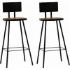 Coupon 🎉 NOVA Chaises De Bar En Bois Massif Récupération Des Tabourets Noirs Divers Modèles Tabourets De Bar 2 Pcs Bois Massif De Récupération Des Modèles : 2 Pcs 💯 -Table haute Boutique 57097334 1