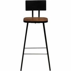 Coupon 🎉 NOVA Chaises De Bar En Bois Massif Récupération Des Tabourets Noirs Divers Modèles Tabourets De Bar 2 Pcs Bois Massif De Récupération Des Modèles : 2 Pcs 💯 -Table haute Boutique 57097334 3