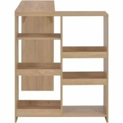 Vente flash 🤩 NOVA Table De Bar Avec Bureau Avec PC En Bois Moderne Différentes Couleurs Table De Bar Avec Tablette Amovible Chêne 138x39x110 Cm 👏 -Table haute Boutique 57157350 5