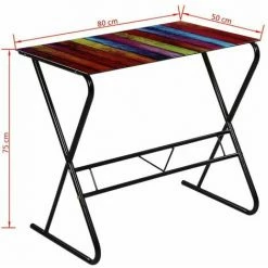 Promo 🔔 NOVA Table De Bureau PC Avec Verre Arc-en-ciel 80x50x75 Bureau En Verre à Motif D'arc-en-ciel 🛒 8 Promo 🔔 NOVA Table De Bureau PC Avec Verre Arc-en-ciel 80x50x75 Bureau En Verre à Motif D'arc-en-ciel 🛒 -Table haute Boutique 57221989 2